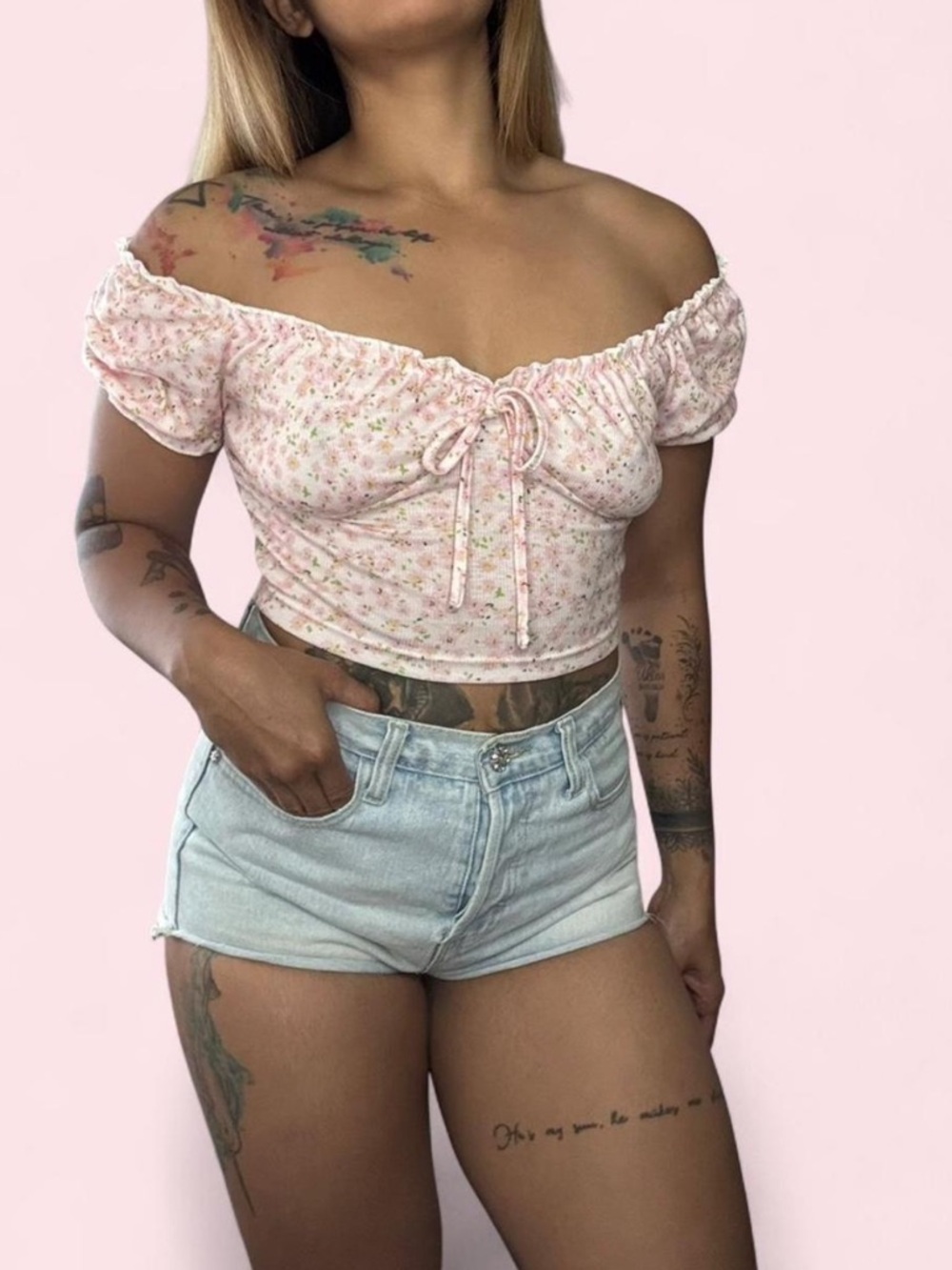 2 in 1 floral top
